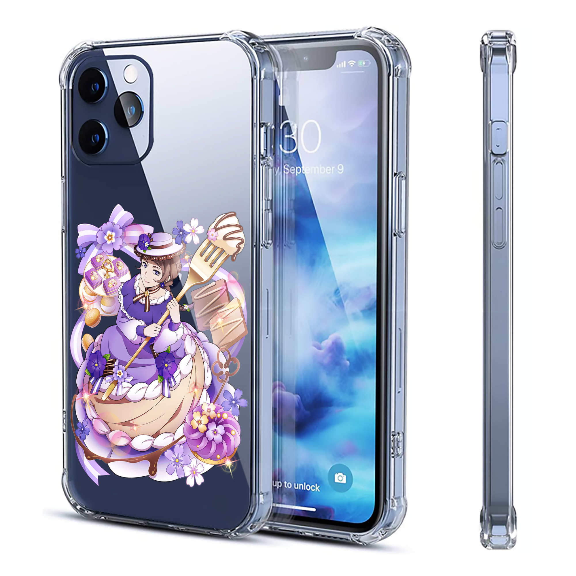 （画像用） 文豪ストレイドッグス Bungo Stray Dogs 【iPhone 12シリーズ対応】透明スマホケース（クリアソフトケース）
